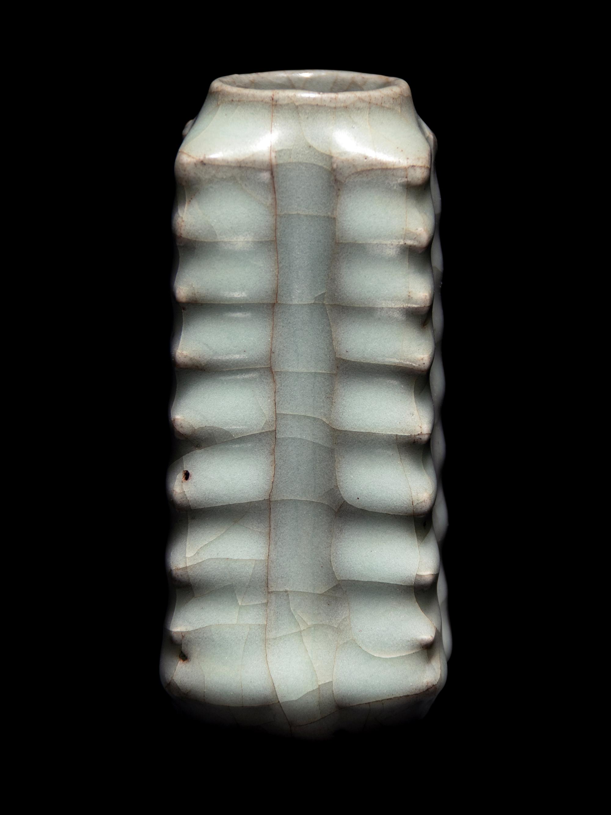 A Miniature Guan -Type Porcelain Vase