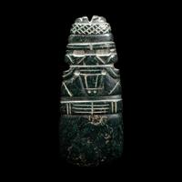 A Costa Rican Jade Parrot Axe God Pendant