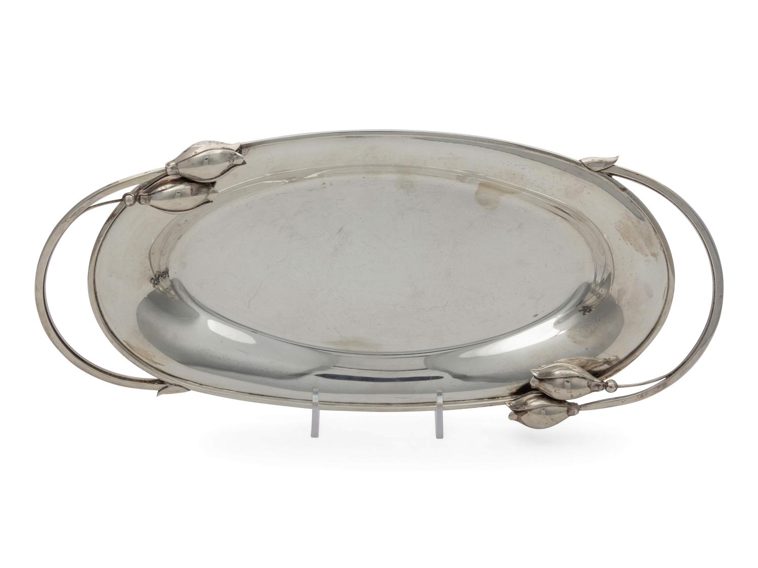 An American Silver Bread Dish — Alphonse LaPaglia for International Silver Co.