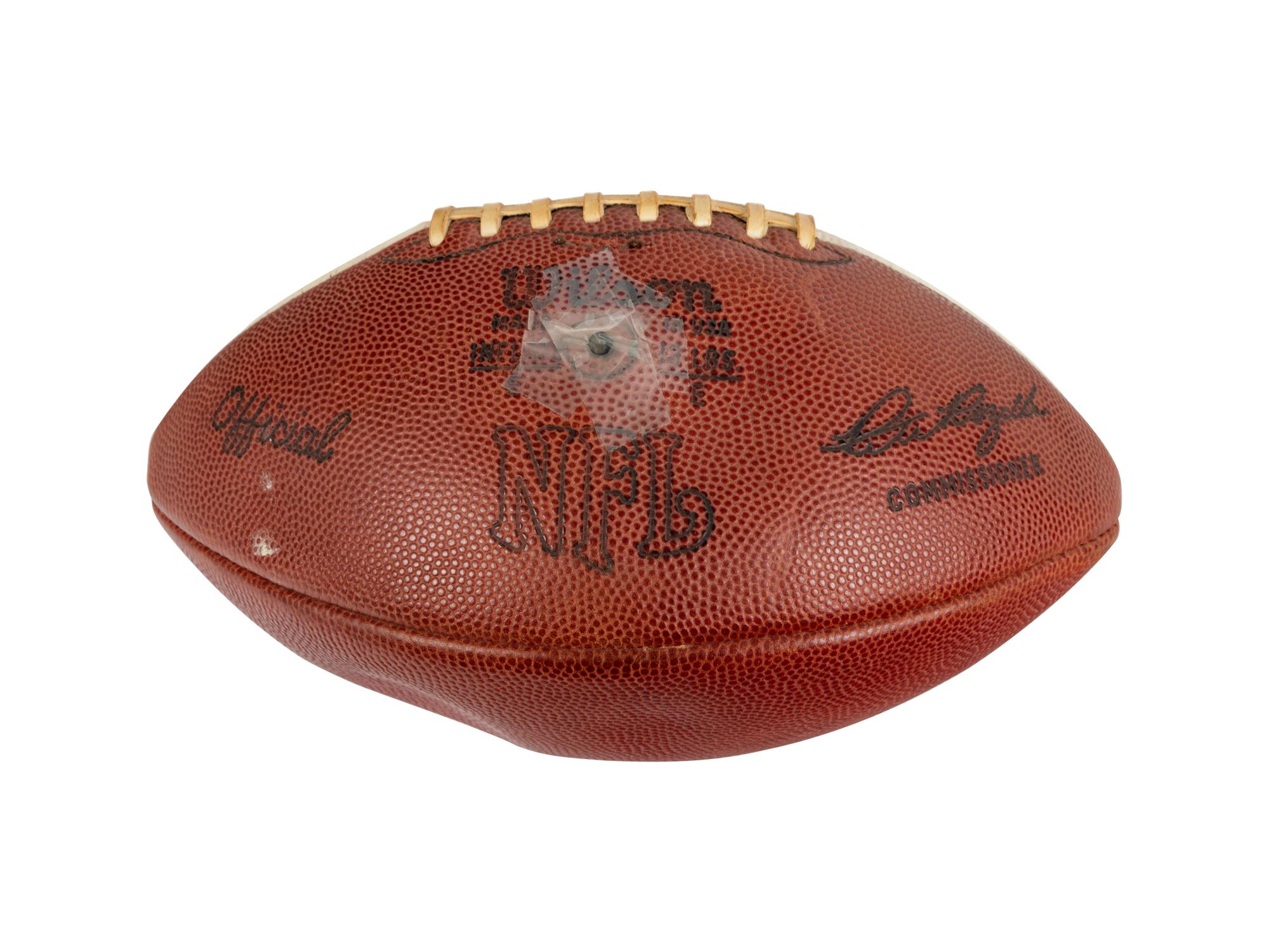 A 1972 Dallas Cowboys vs. San Diego Chargers Game Ball Presented to Mike Ditka (Ditka's Last Touchdown) Formerly Displayed at Mike Ditka's Restaurant