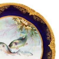 A Set of Twelve English Porcelain Fish Plates