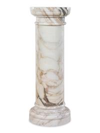 A Calacata Marble Pedestal