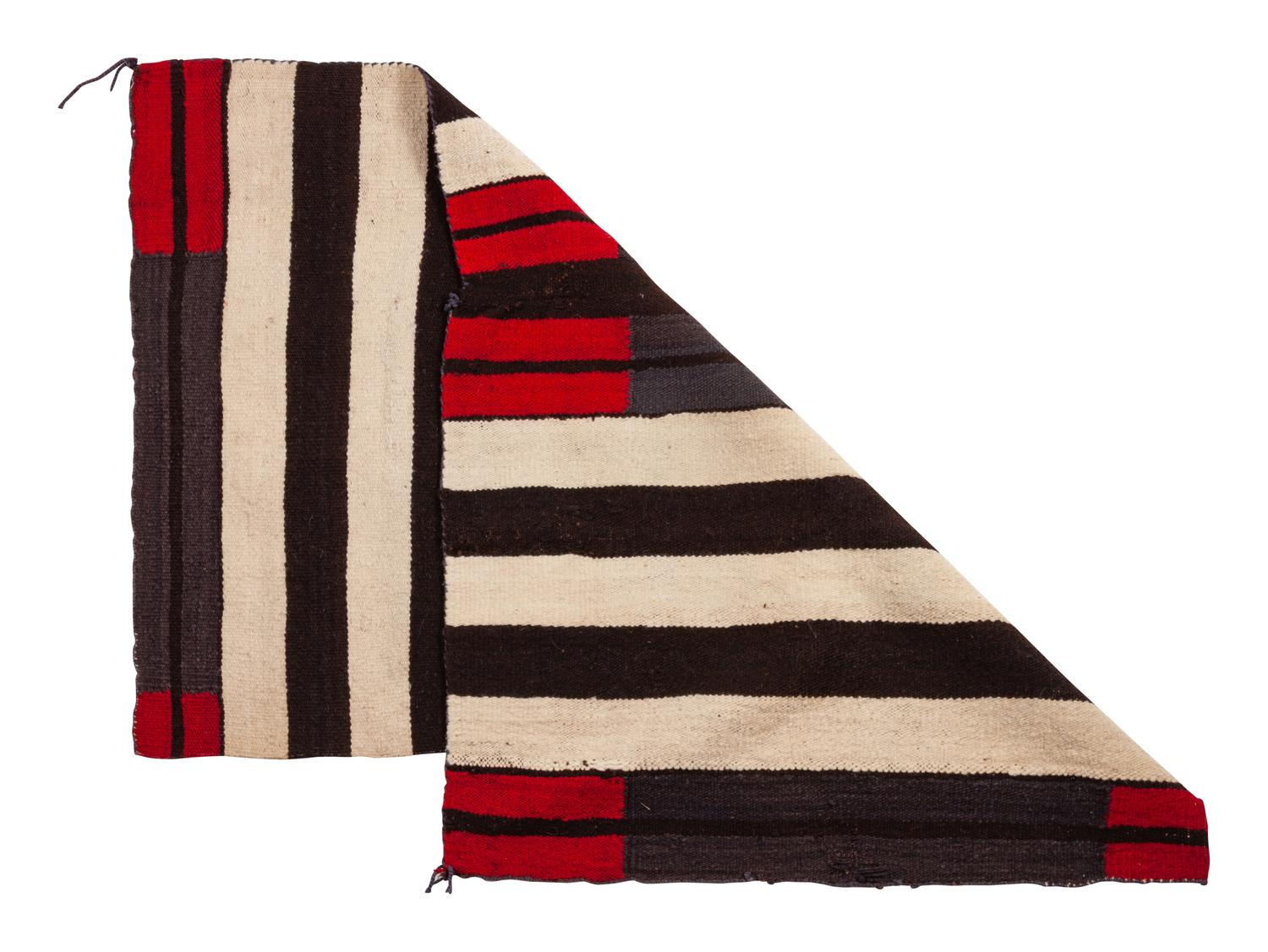 Navajo Double Saddle Blanket, Chief's Pattern