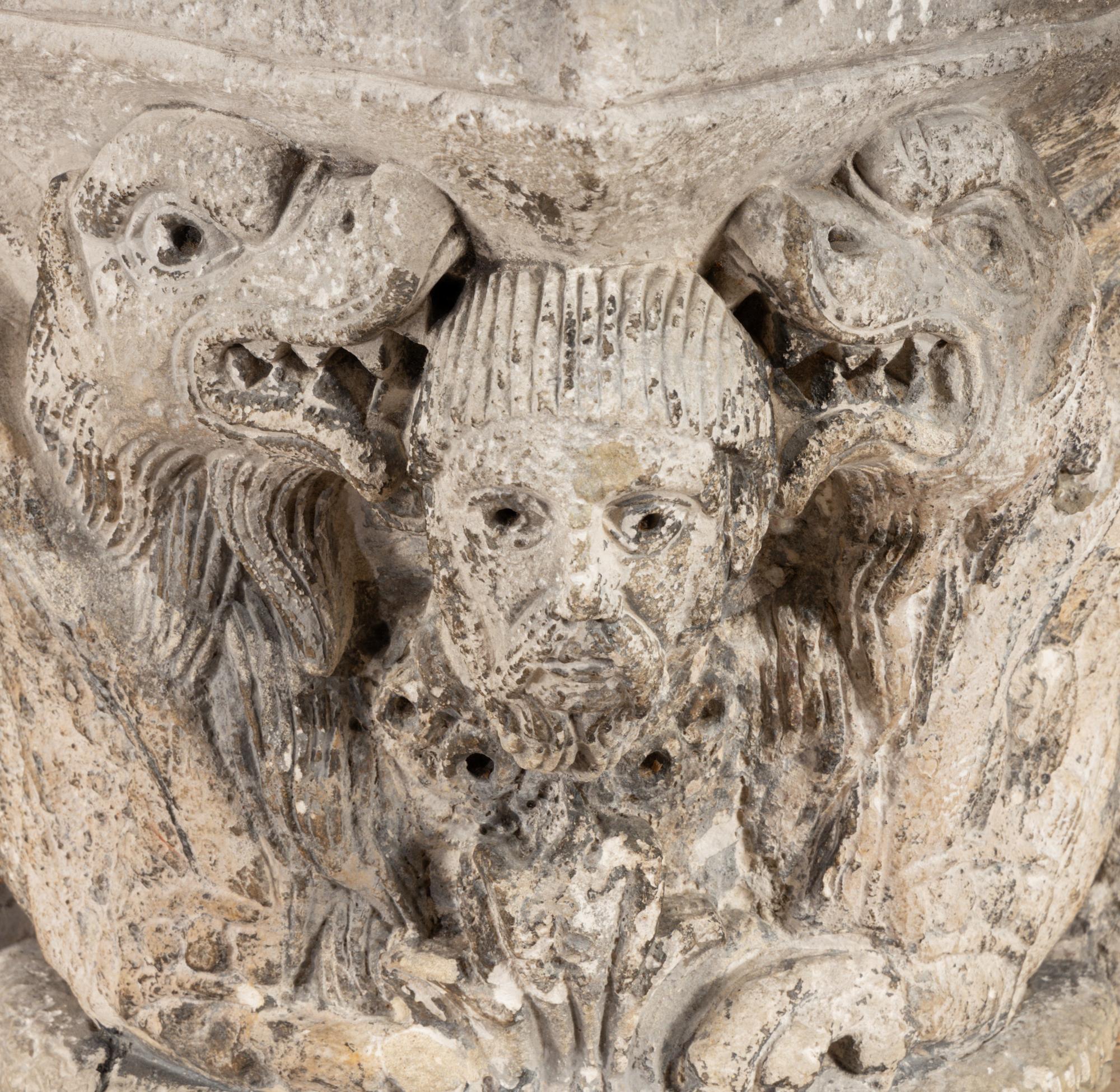 A French Carved Limestone Capital