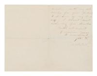 BOOTH, John Wilkes (1838-1865). Autograph letter signed ("J.W.B") to "My dear miss" from the St. Charles Theater, New Orleans, 4 April [1864].