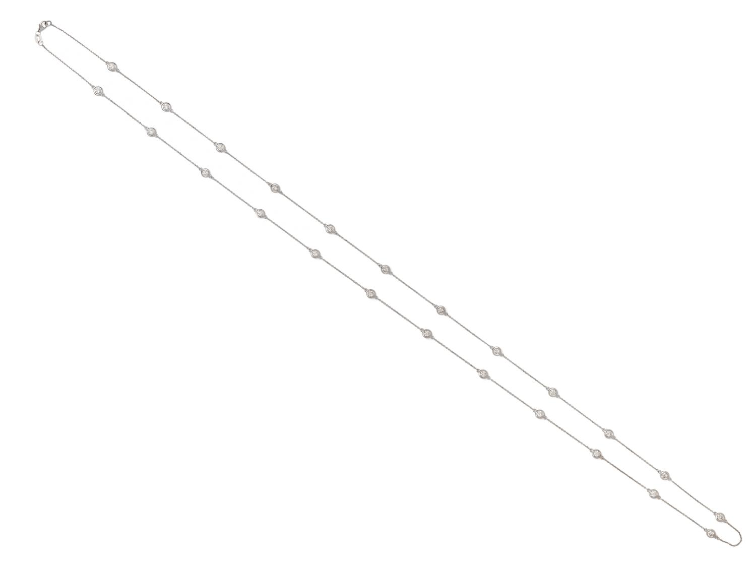 WHITE GOLD AND DIAMOND NECKLACE
