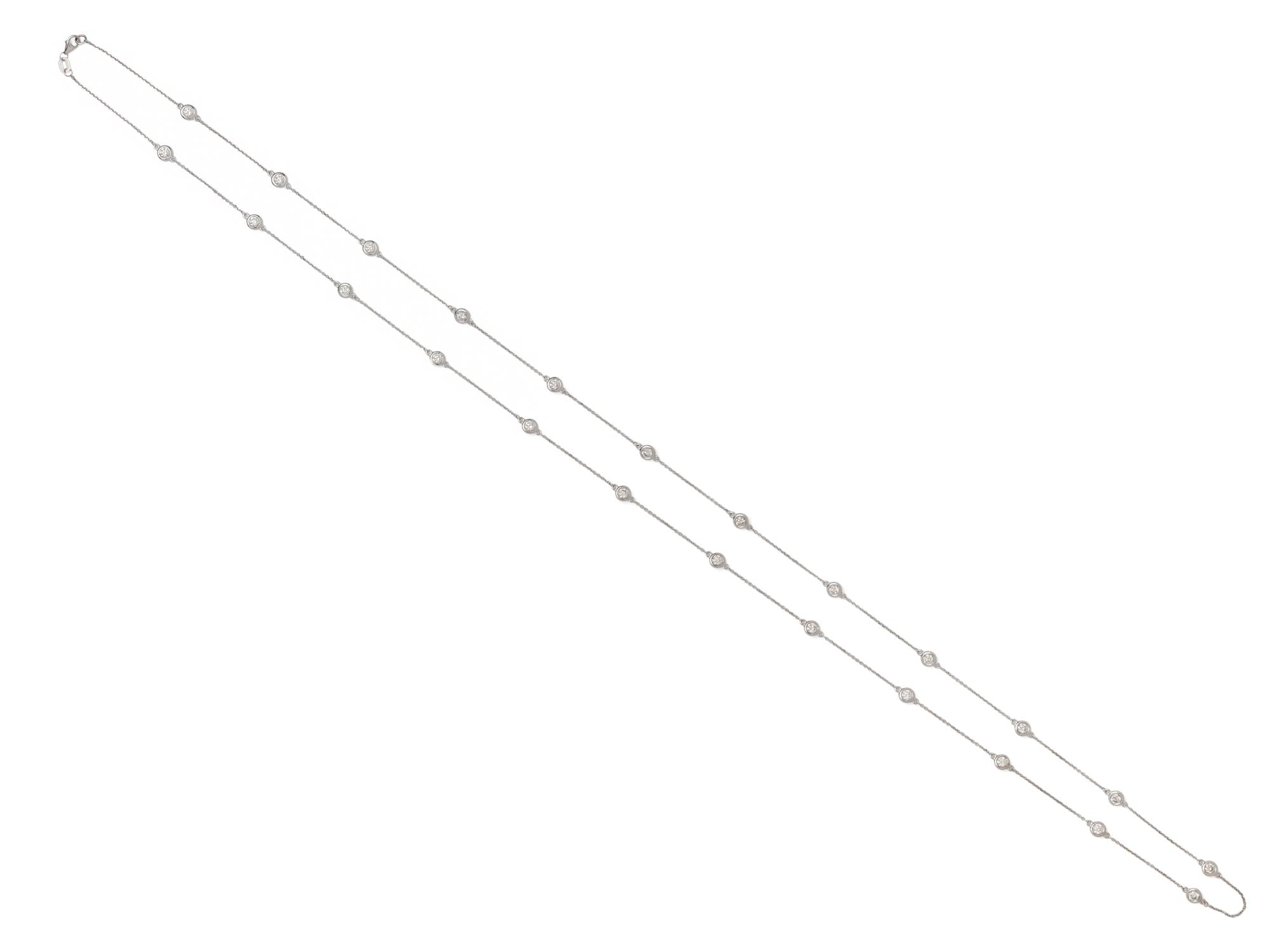 WHITE GOLD AND DIAMOND NECKLACE