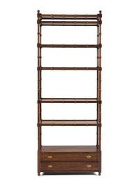 An American Walnut Etagere