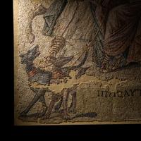A Roman Mosaic Panel with Hippolytus and Phaedra