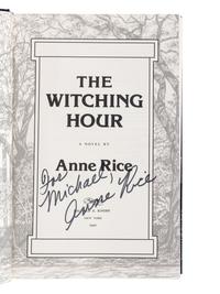 RICE, Anne (1941-2001). A group of 7 works by Rice, ALL FIRST EDITIONS, MANY SIGNED OR INSCRIBED, comprising: