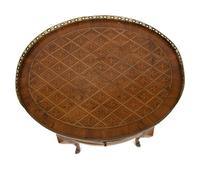A Louis XV Style Parquetry Side Table with a Secret Side Drawer