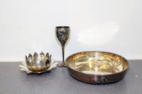 An Italian Silver-Plate Center Bowl Diameter of first 12 inches. — 20TH CENTURY