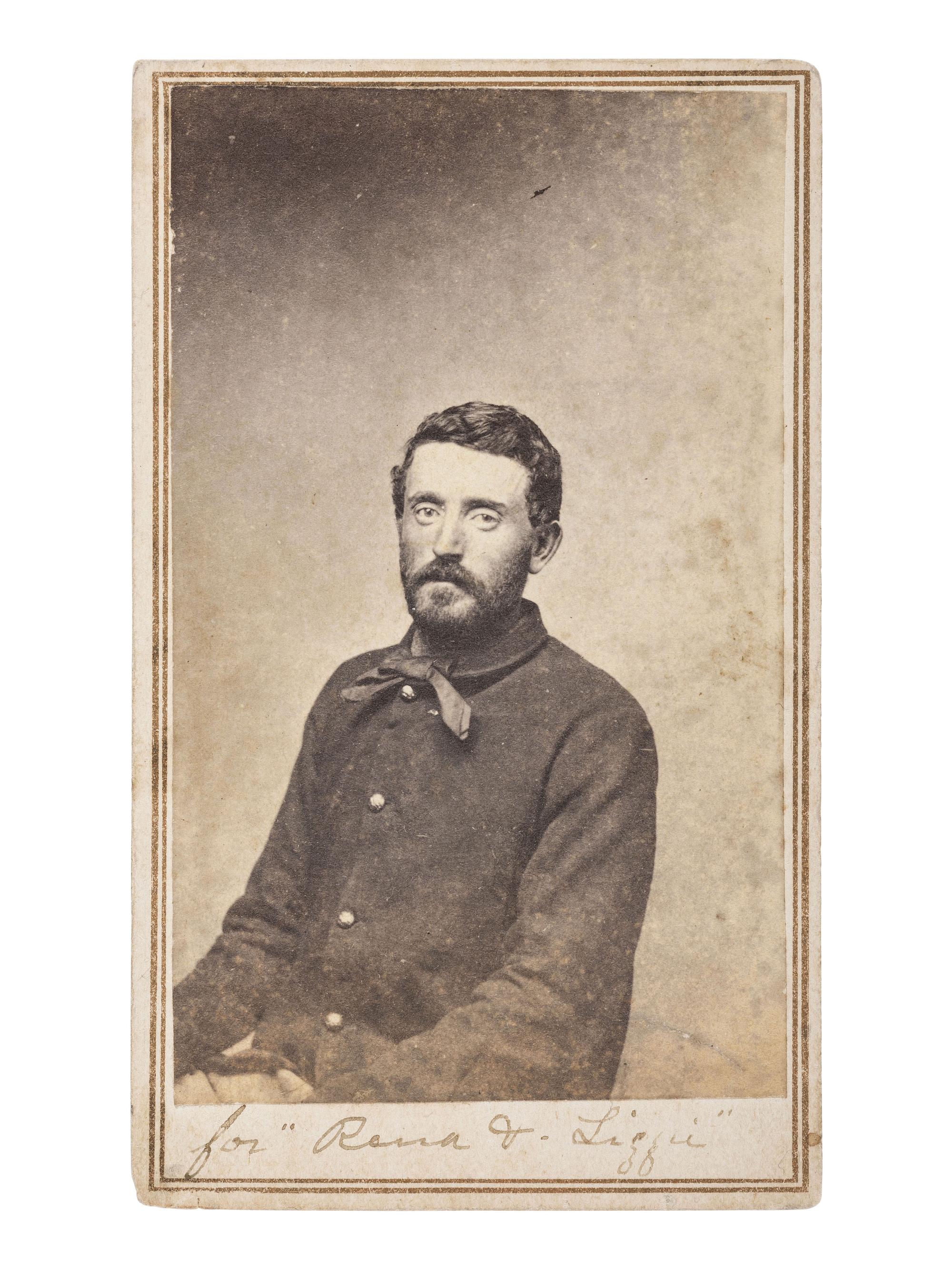 [CIVIL WAR] 16th OH Battery Archive, incl. hand-drawn camp scene, escutcheon, war-date diary, CDVs.