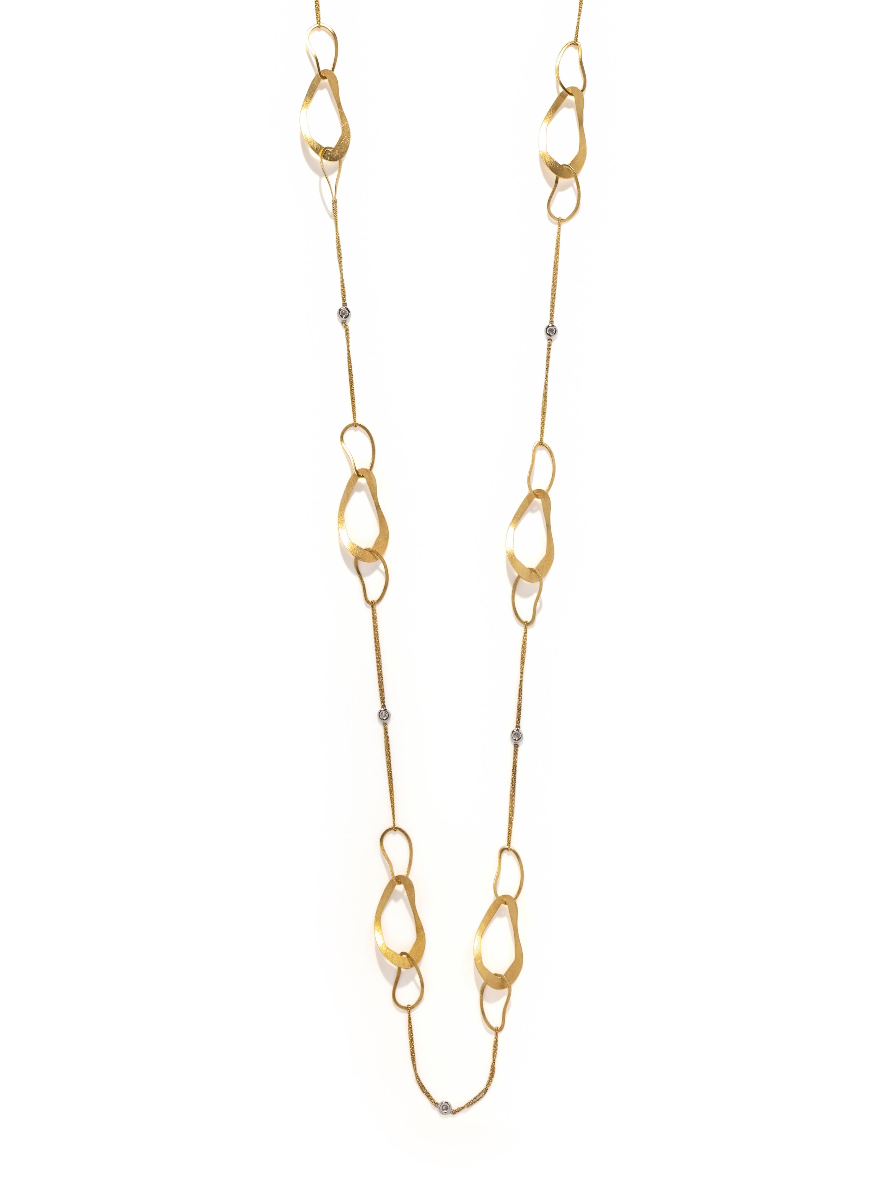 YELLOW GOLD AND DIAMOND NECKLACE