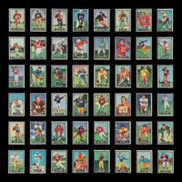 A Near Set of 1951 Topps Magic Football Cards (74/75)
