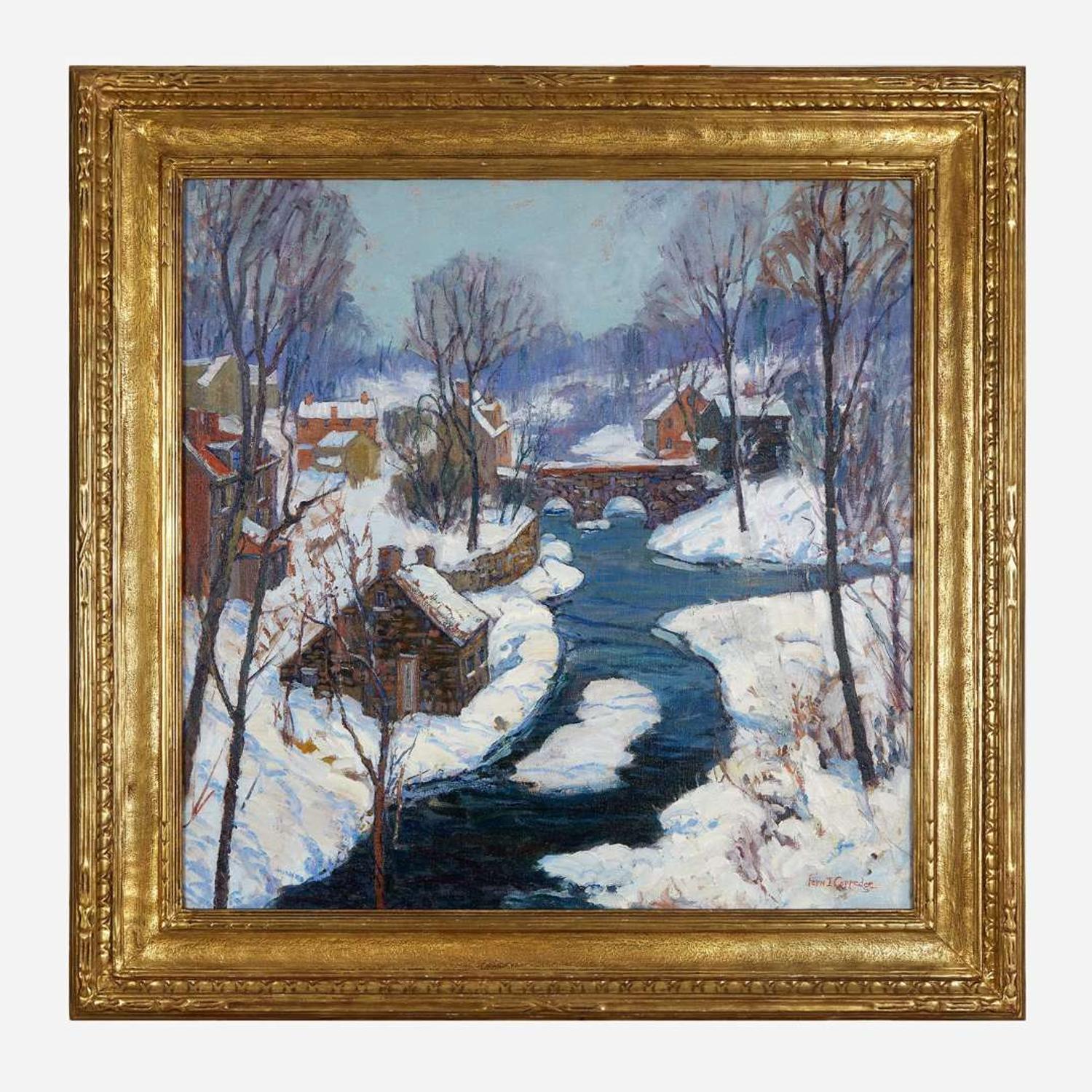 Fern Isabel Coppedge (American, 1883–1951) December Afternoon (Carversville)