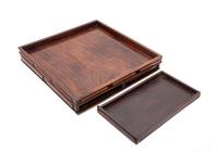 A Chinese Huanghuali Square Tray