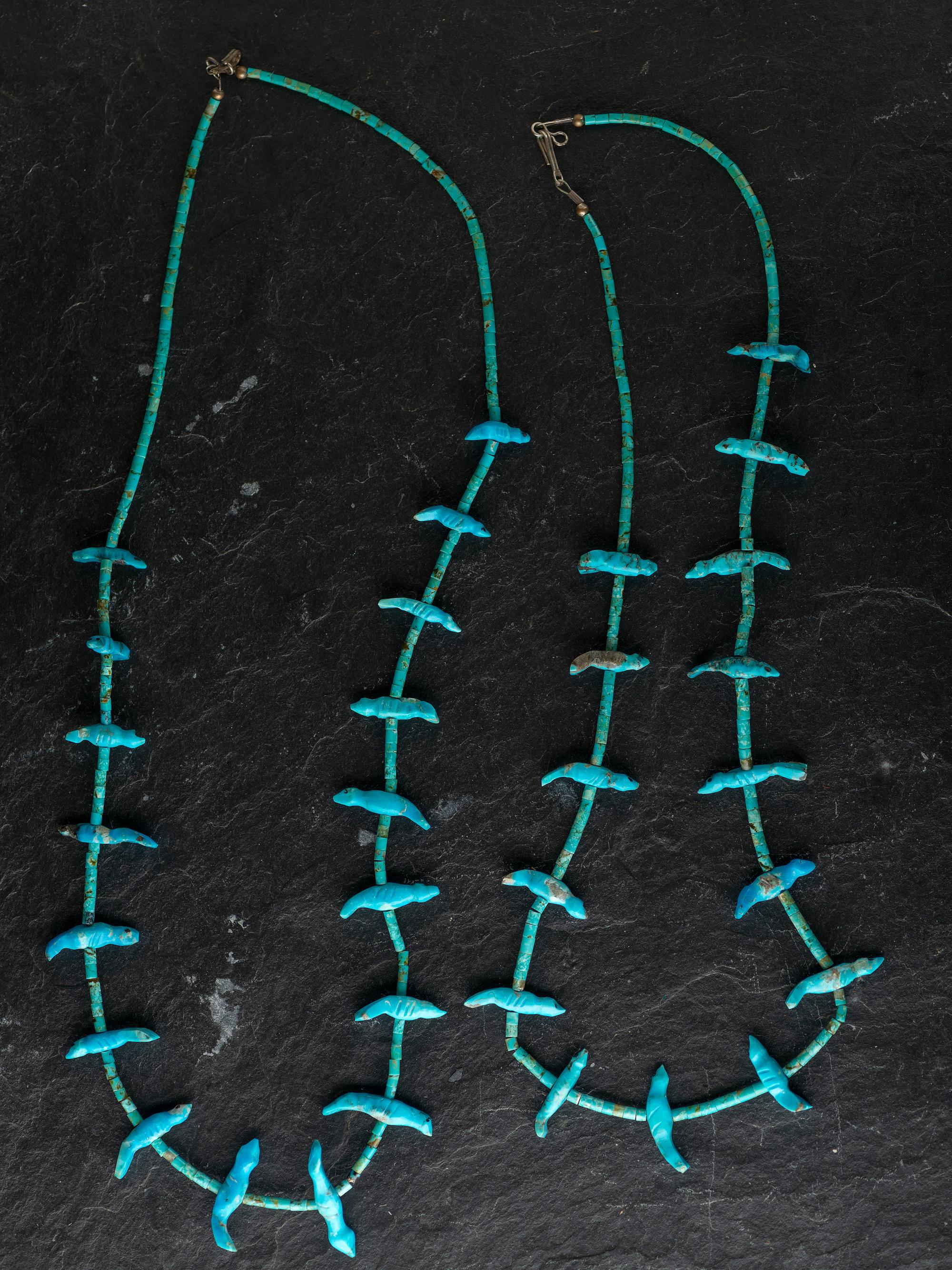 Kewa and Zuni Turquoise Necklaces
