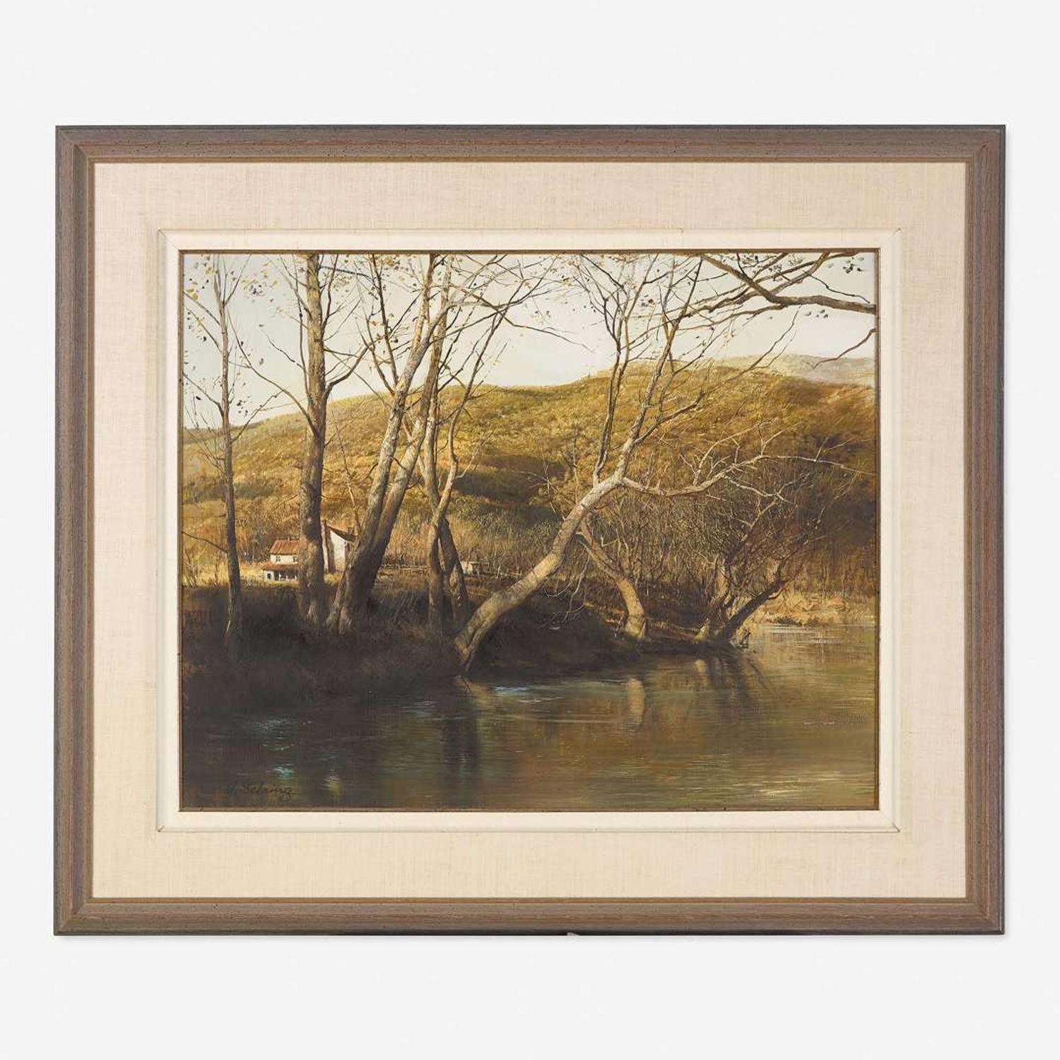 Adolf Sehring (American, B. 1930) Riverbend