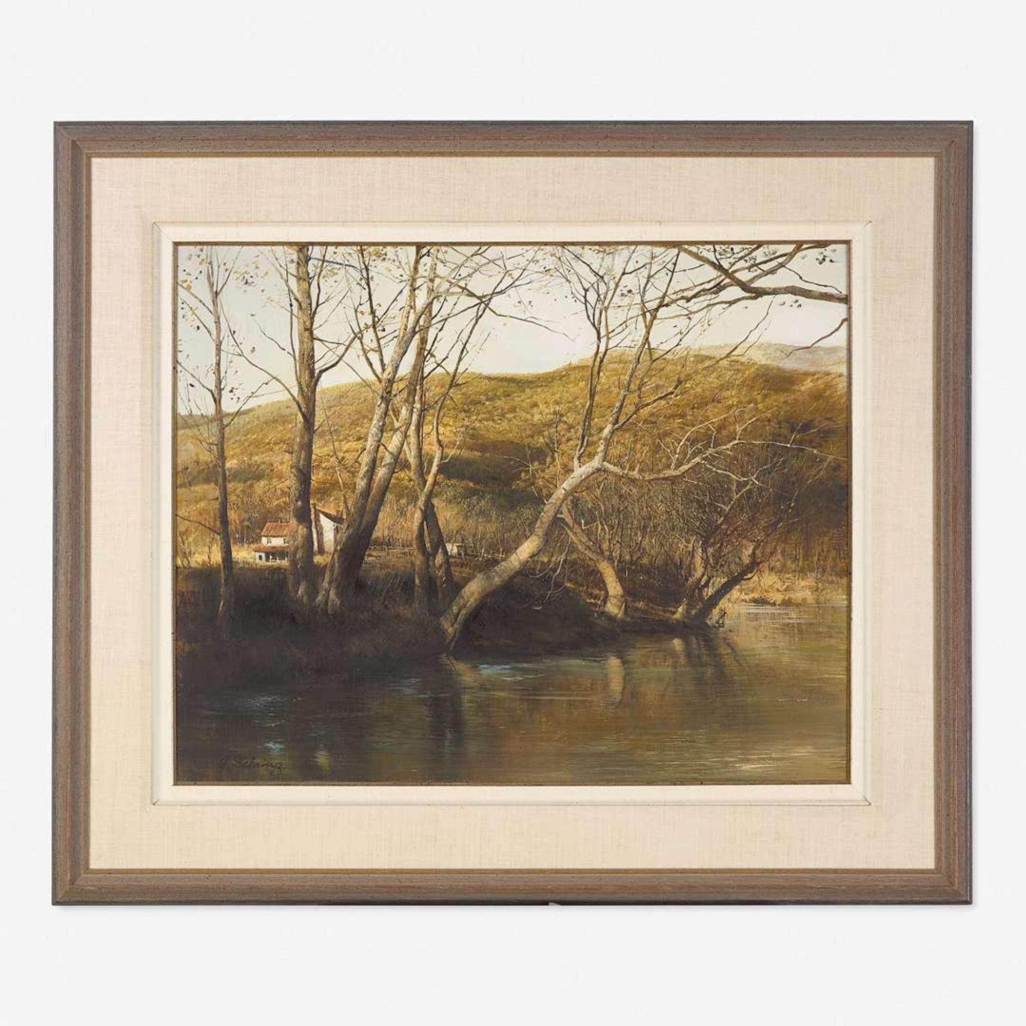 Adolf Sehring (American, B. 1930) Riverbend