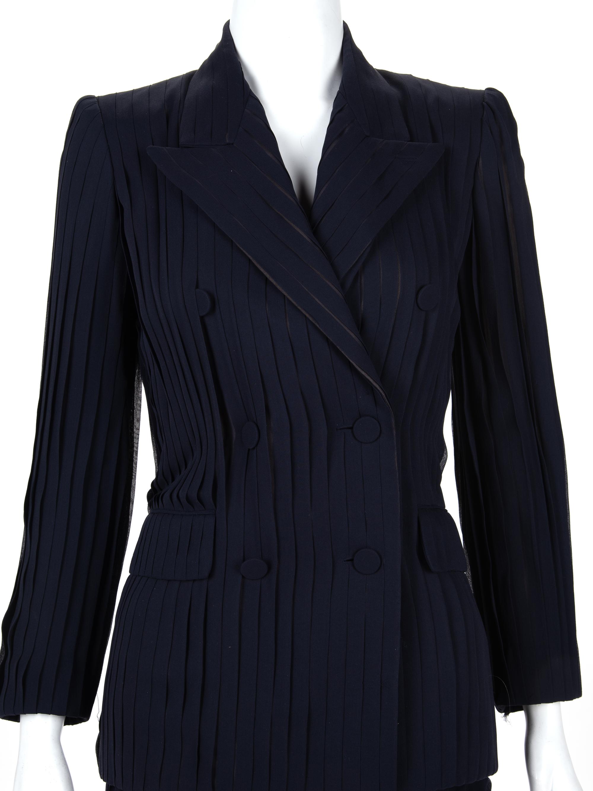 Jean Paul Gaultier Haute Couture Crepe Pant Suit, 1990-2000s