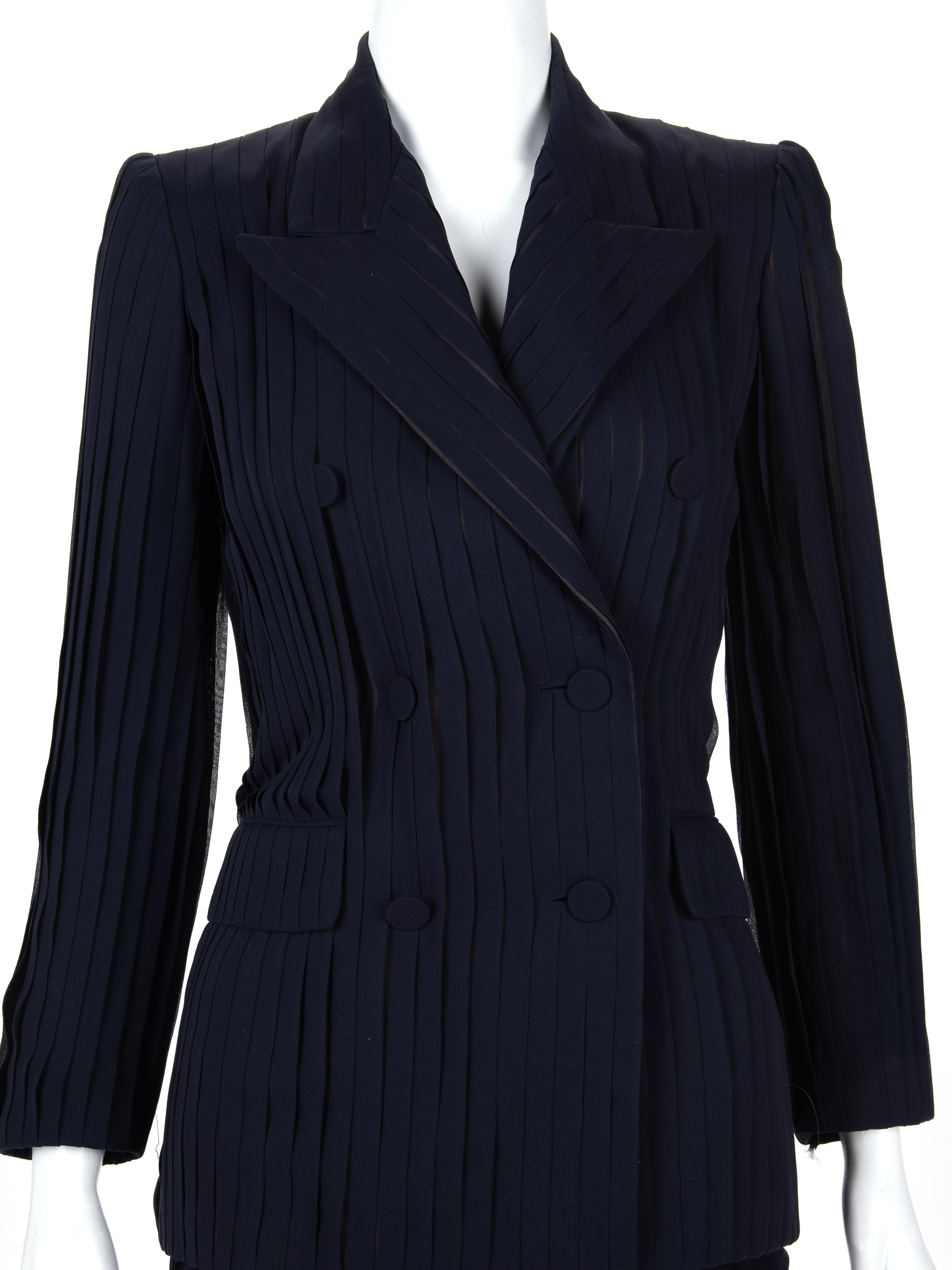 Jean Paul Gaultier Haute Couture Crepe Pant Suit, 1990-2000s