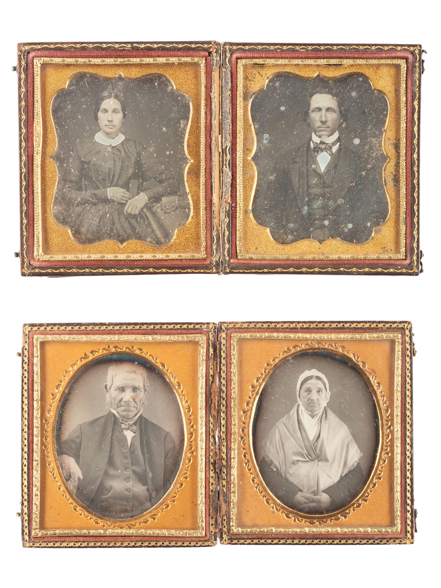 [EARLY PHOTOGRAPHY]. 19 pairs of sixth plate daguerreotype portraits of couples, 38 images in total.