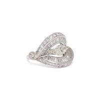 DIAMOND AND PLATINUM RING