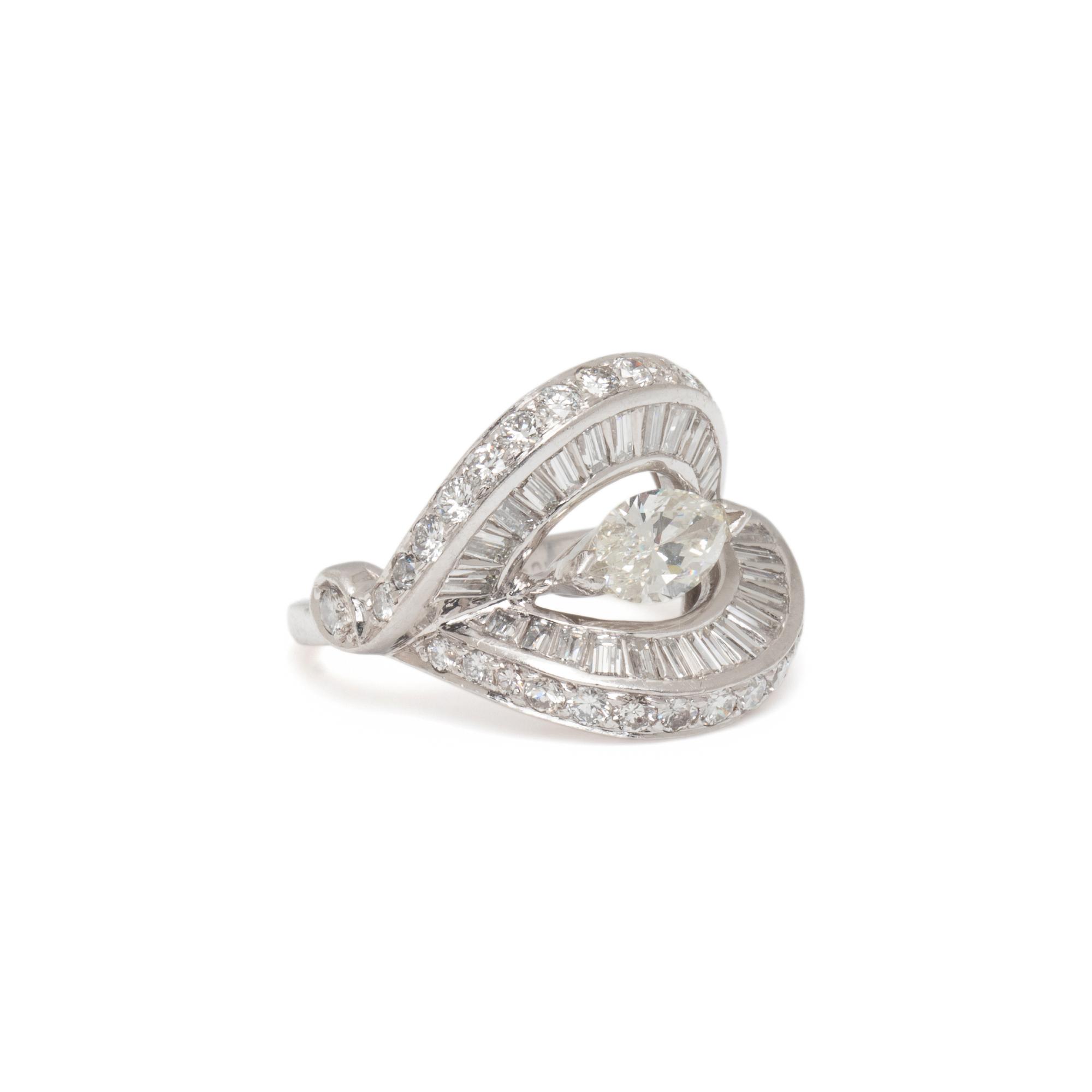 DIAMOND AND PLATINUM RING