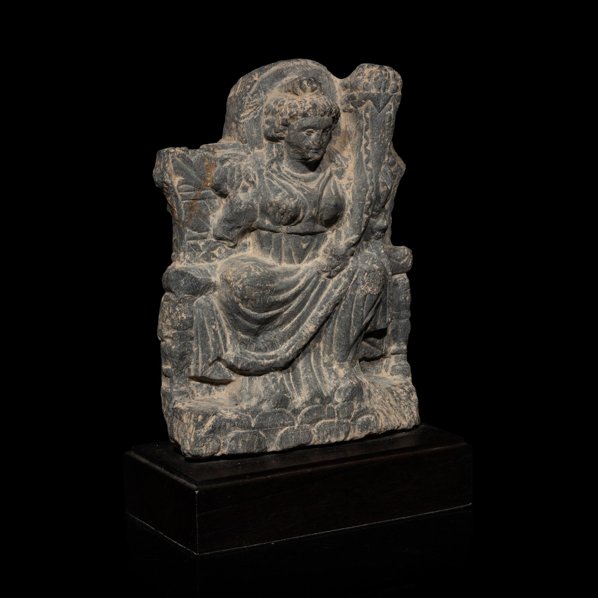 A Gandharan Grey Schist Figure of Hariti, 2nd-3rd Century