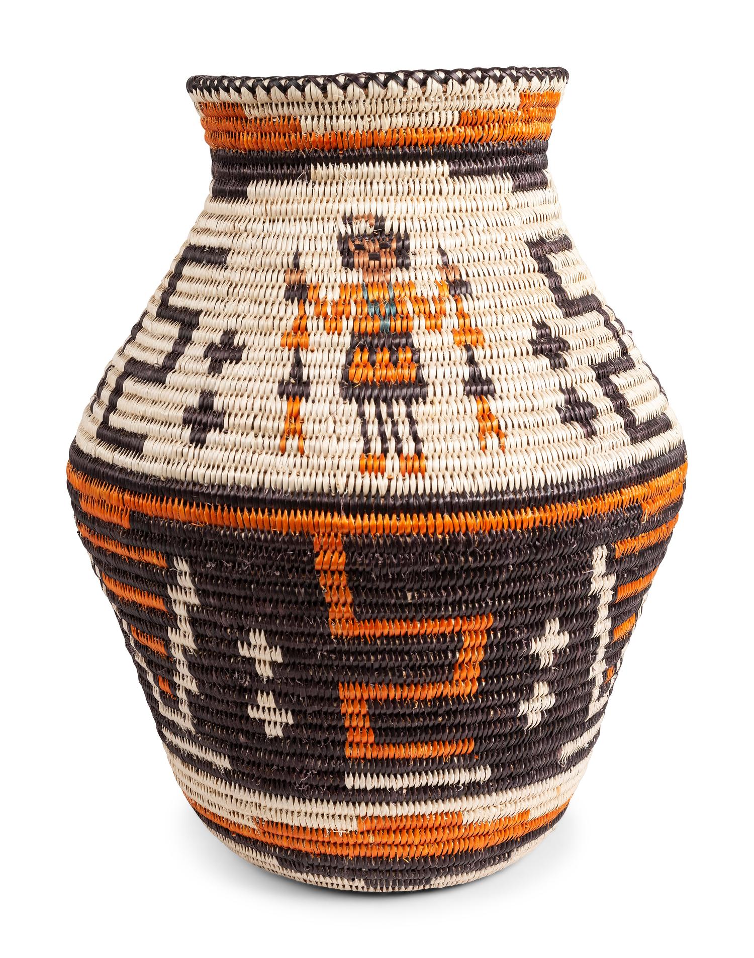 Large Polychrome Basket, with Yei