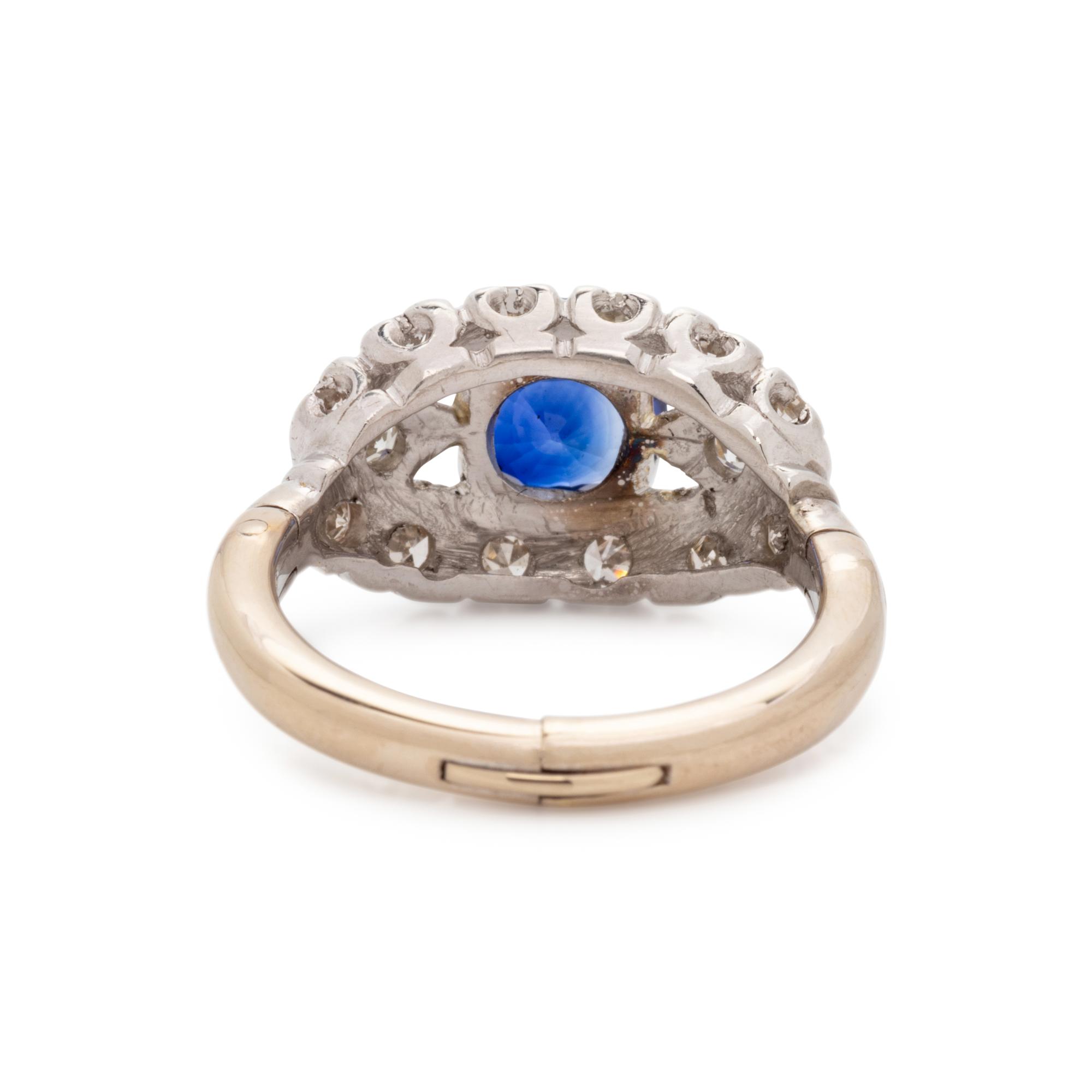 SAPPHIRE AND DIAMOND RING
