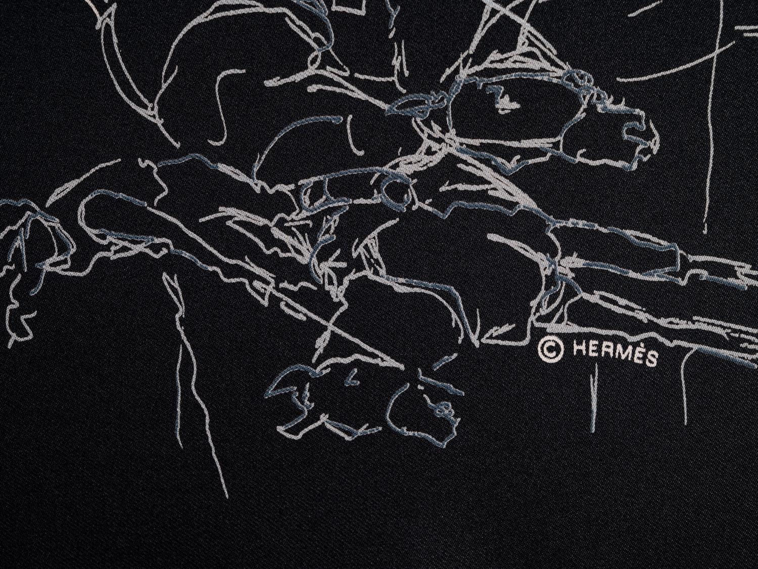 Three Hermès 90cm Silk Scarves