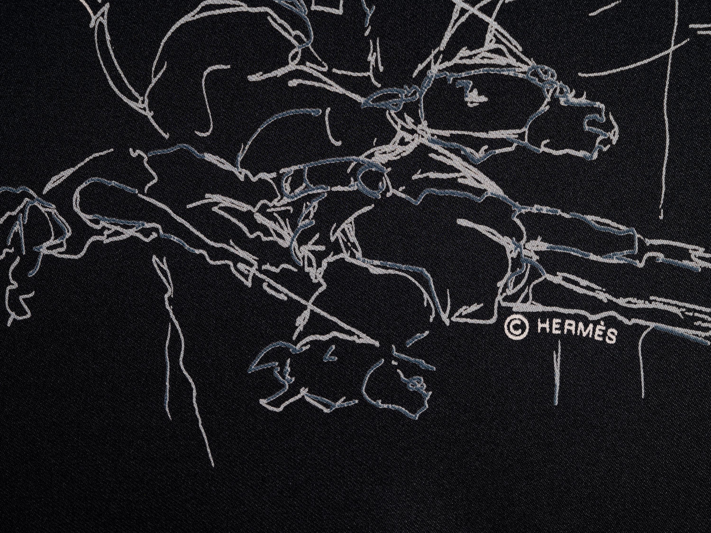 Three Hermès 90cm Silk Scarves