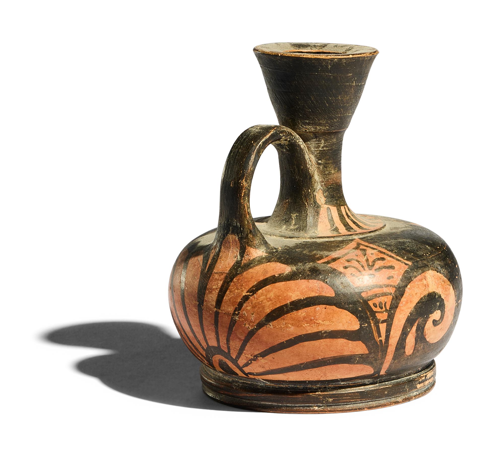 A Campanian Red-Figured Squat Lekythos