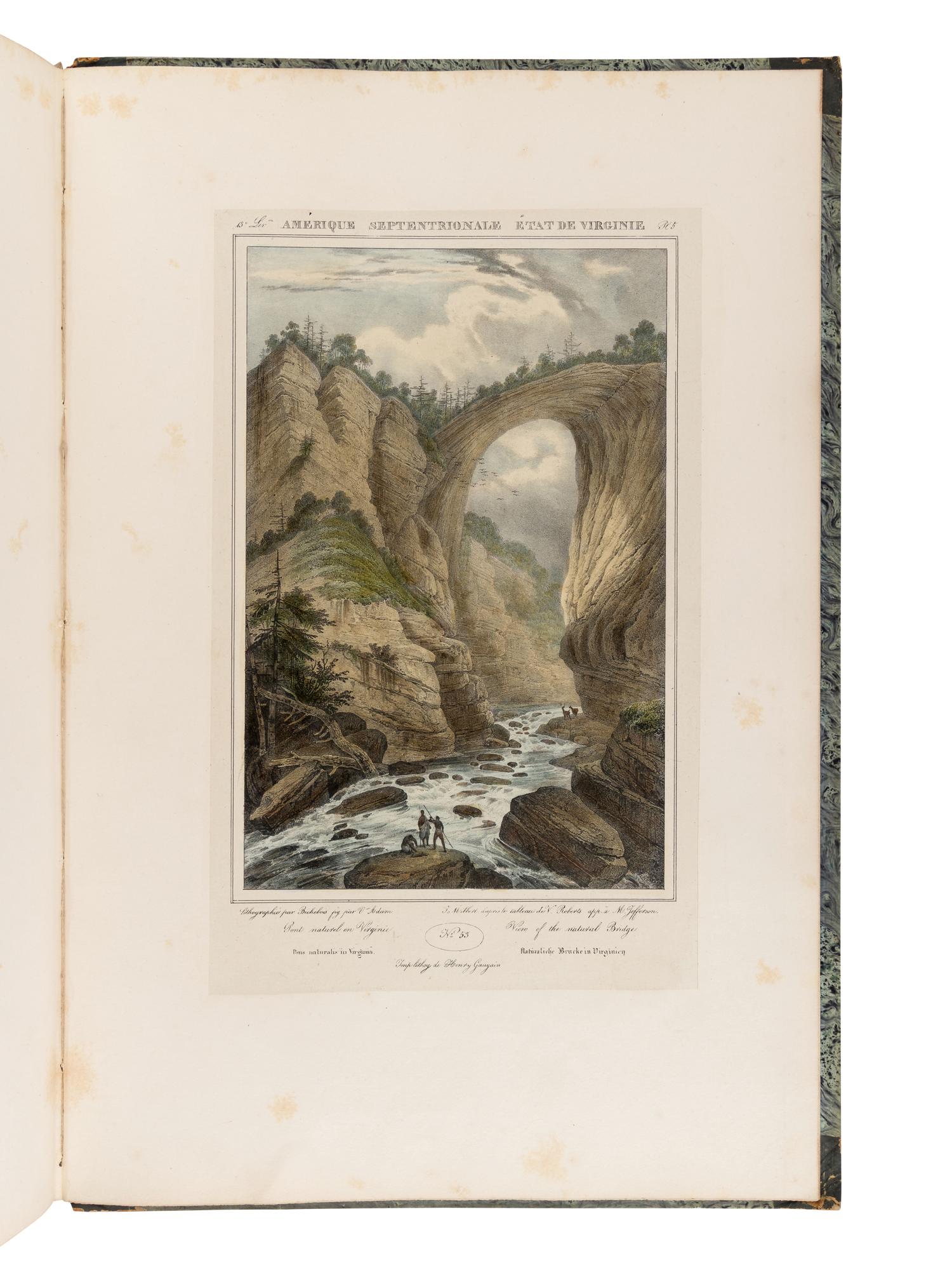 MILBERT, J[acques Gerard] (1766-1840). Itinéraire Pittoresque du Fleuve Hudson . Paris: Henri Gaugain, 1828.