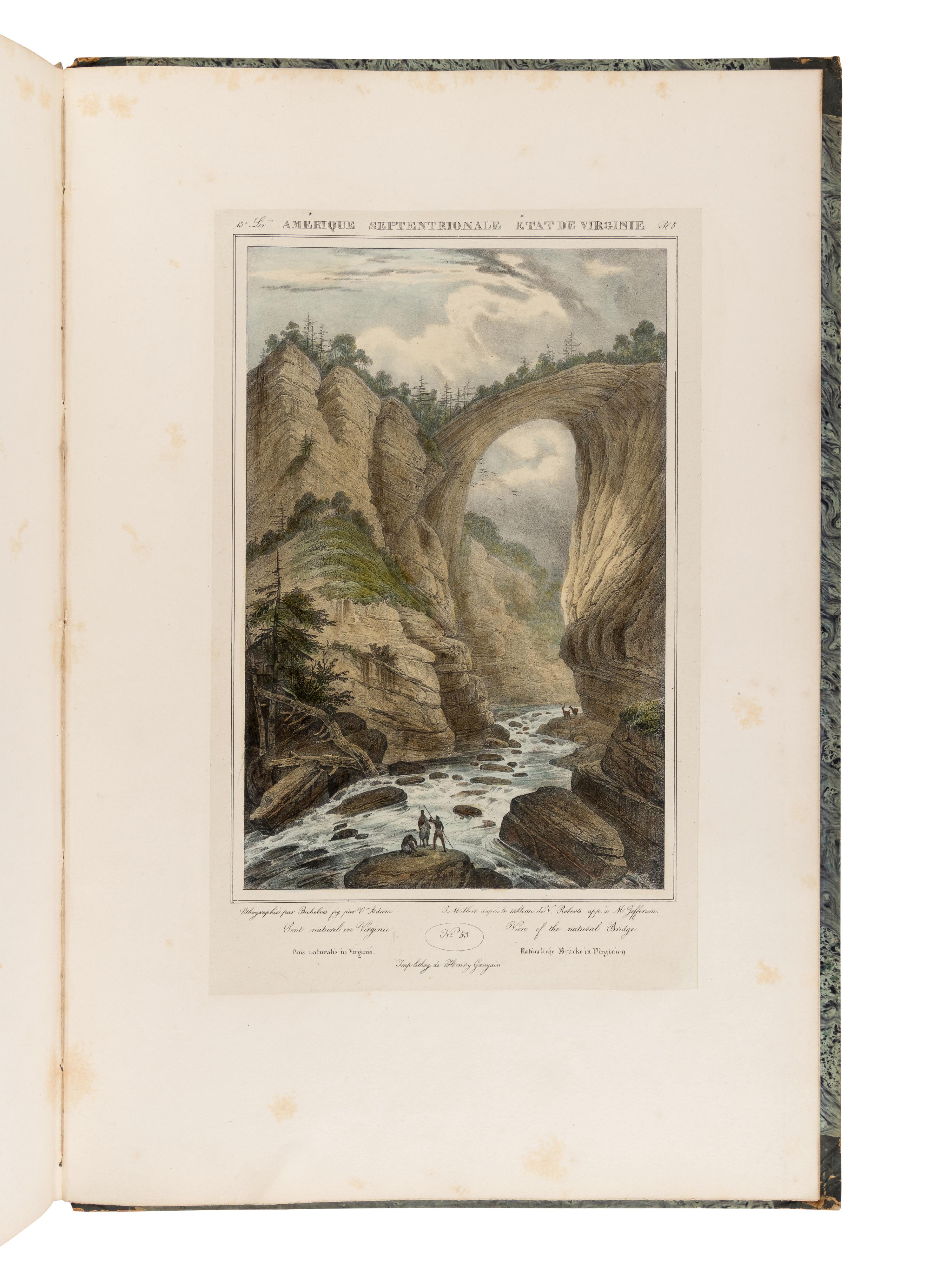 MILBERT, J[acques Gerard] (1766-1840). Itinéraire Pittoresque du Fleuve Hudson . Paris: Henri Gaugain, 1828.