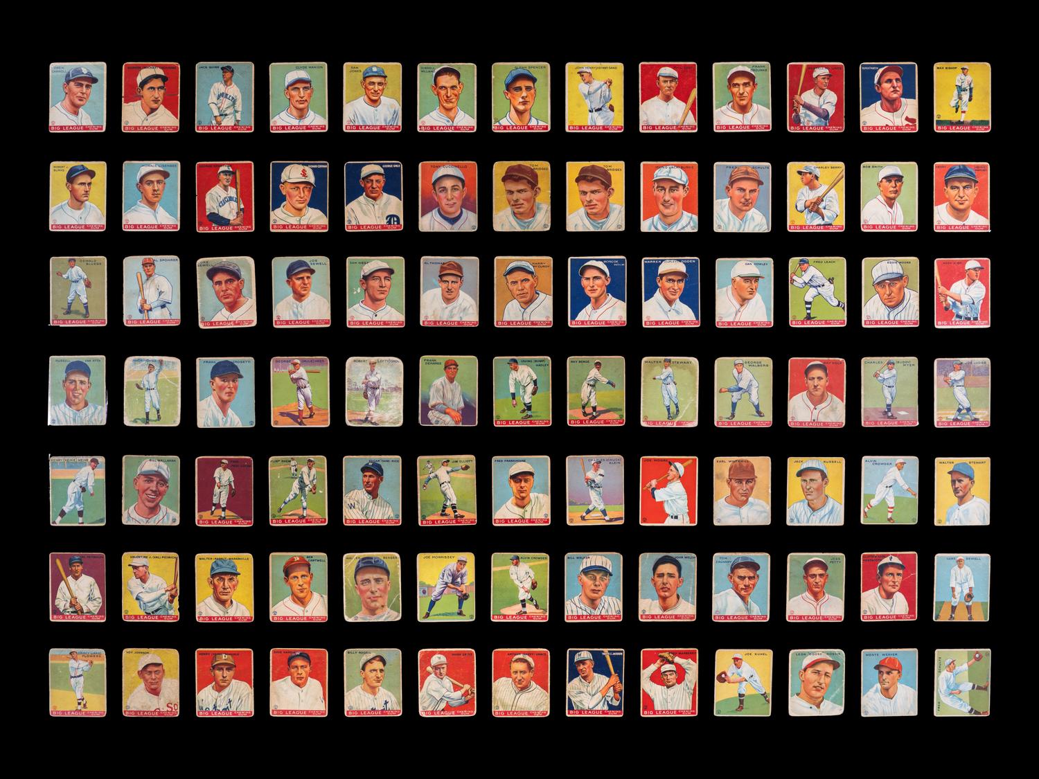 A Partial Set of 1933 Goudey Baseball Cards Including Multiple Hall of Famers (114/239)