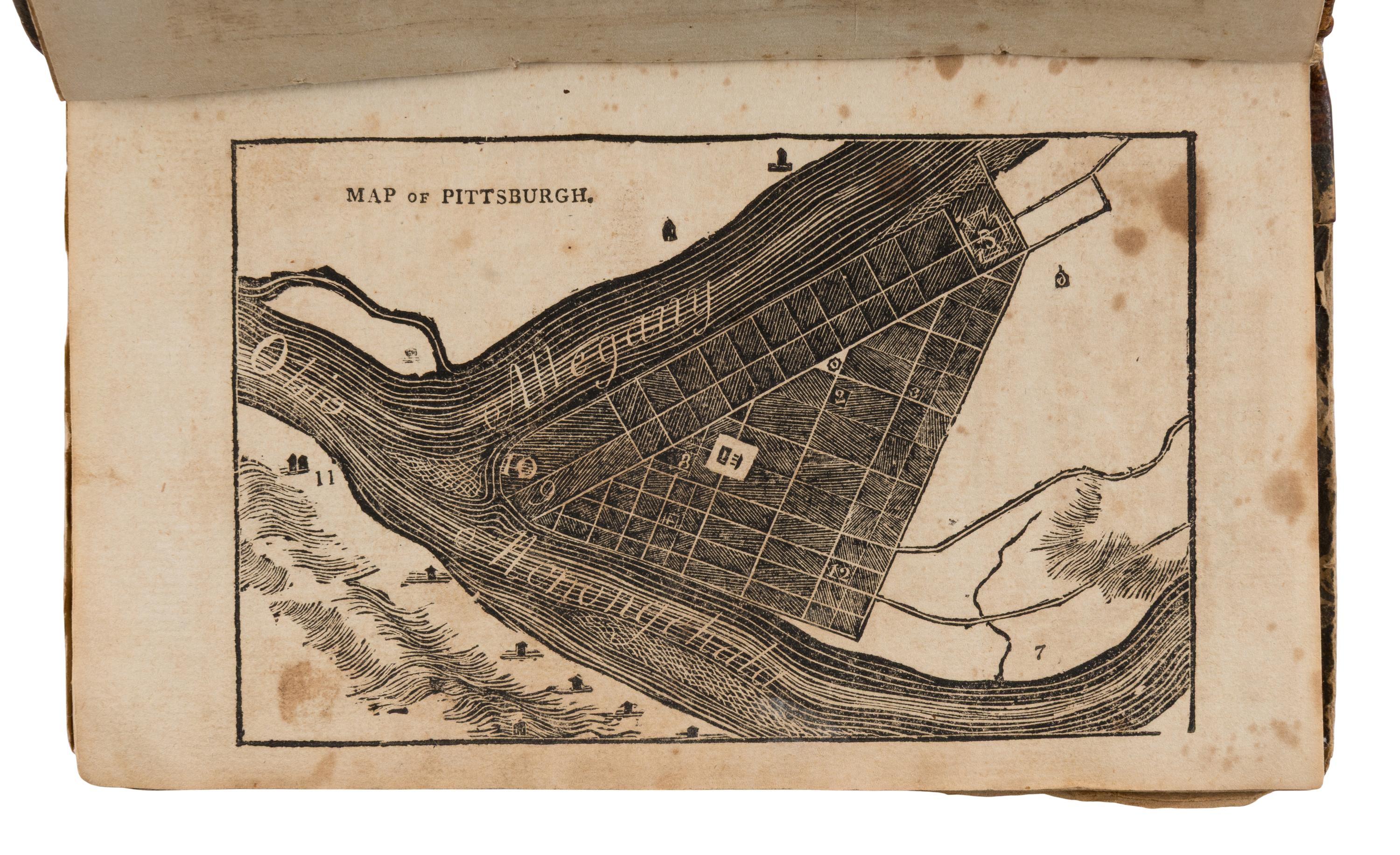 Cramer, Zadok (1773-1814). The Navigator: Containing Directions for Navigating the Monongahela, Allegheny, Ohio, and Mississippi Rivers... Pittsburgh: Cramer, Spear & Eichbaum, 1811.