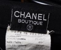A Chanel Black Wool Car Wash Skirt, Size 40.
