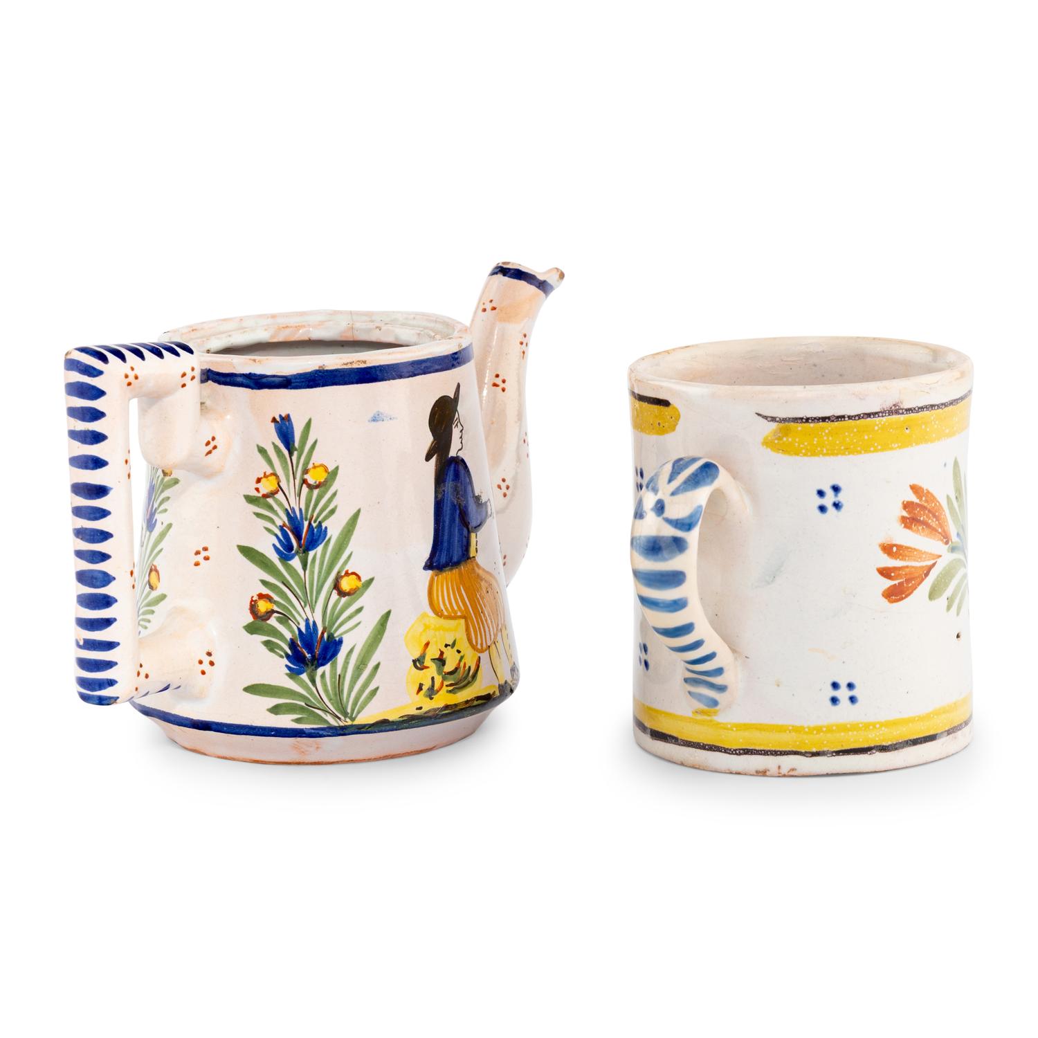 Two Quimper Ceramic Articles