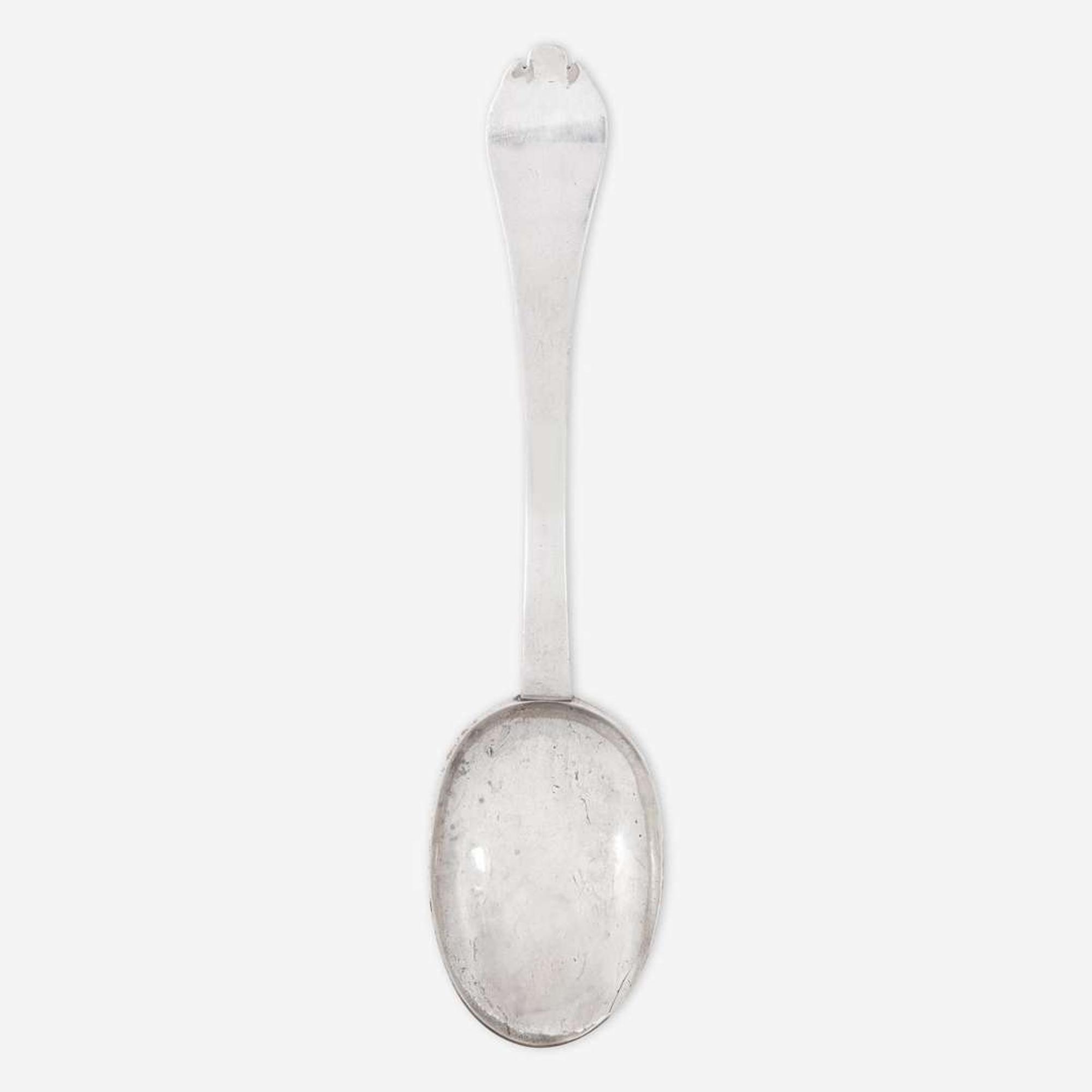 A silver tablespoon William Cowell, Sr. (1682-1736), Boston, MA, circa 1710
