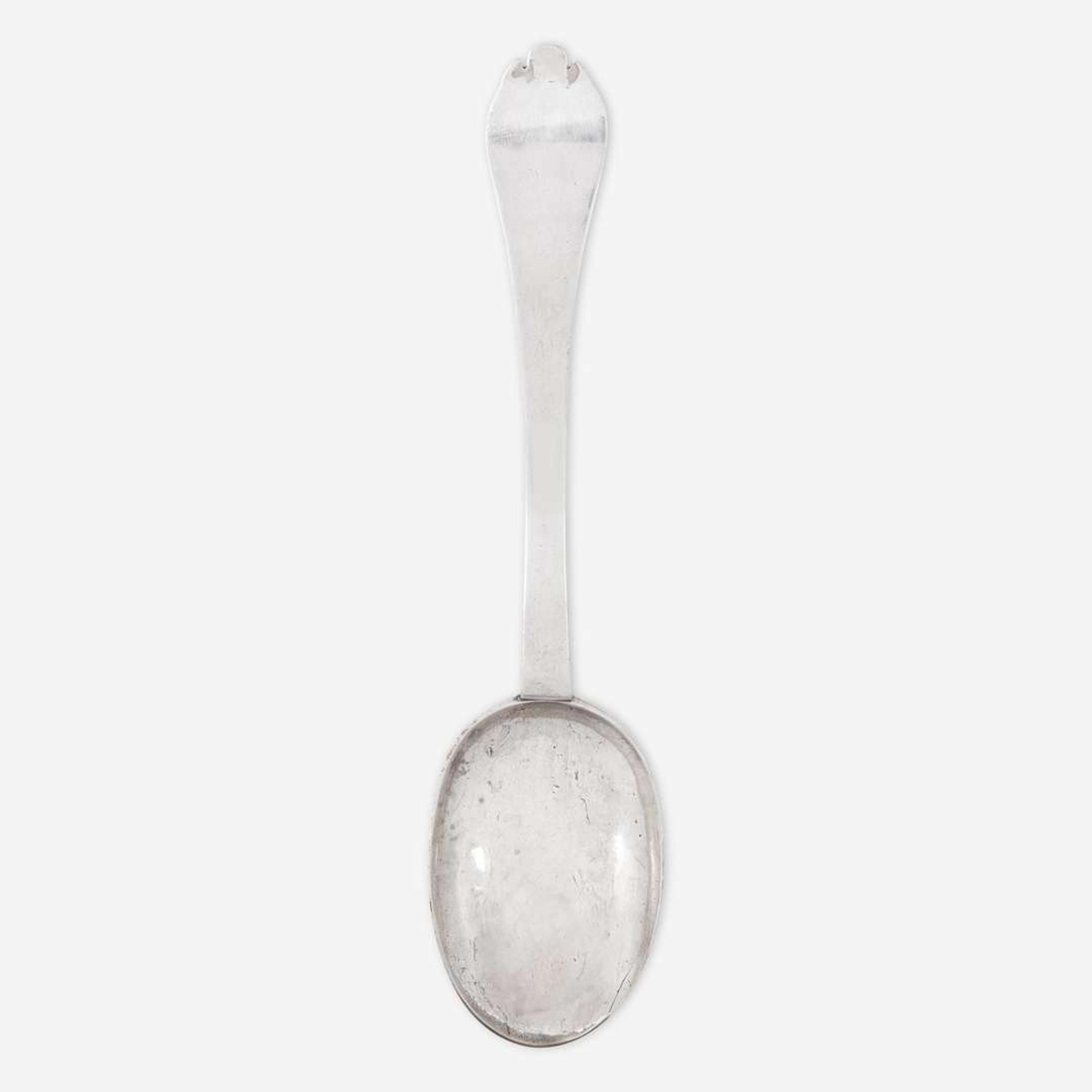 A silver tablespoon William Cowell, Sr. (1682-1736), Boston, MA, circa 1710