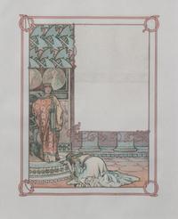 Alphonse Mucha, (Czech, 1860-1939), Bookplate, from Princess of Tripoli, 1897