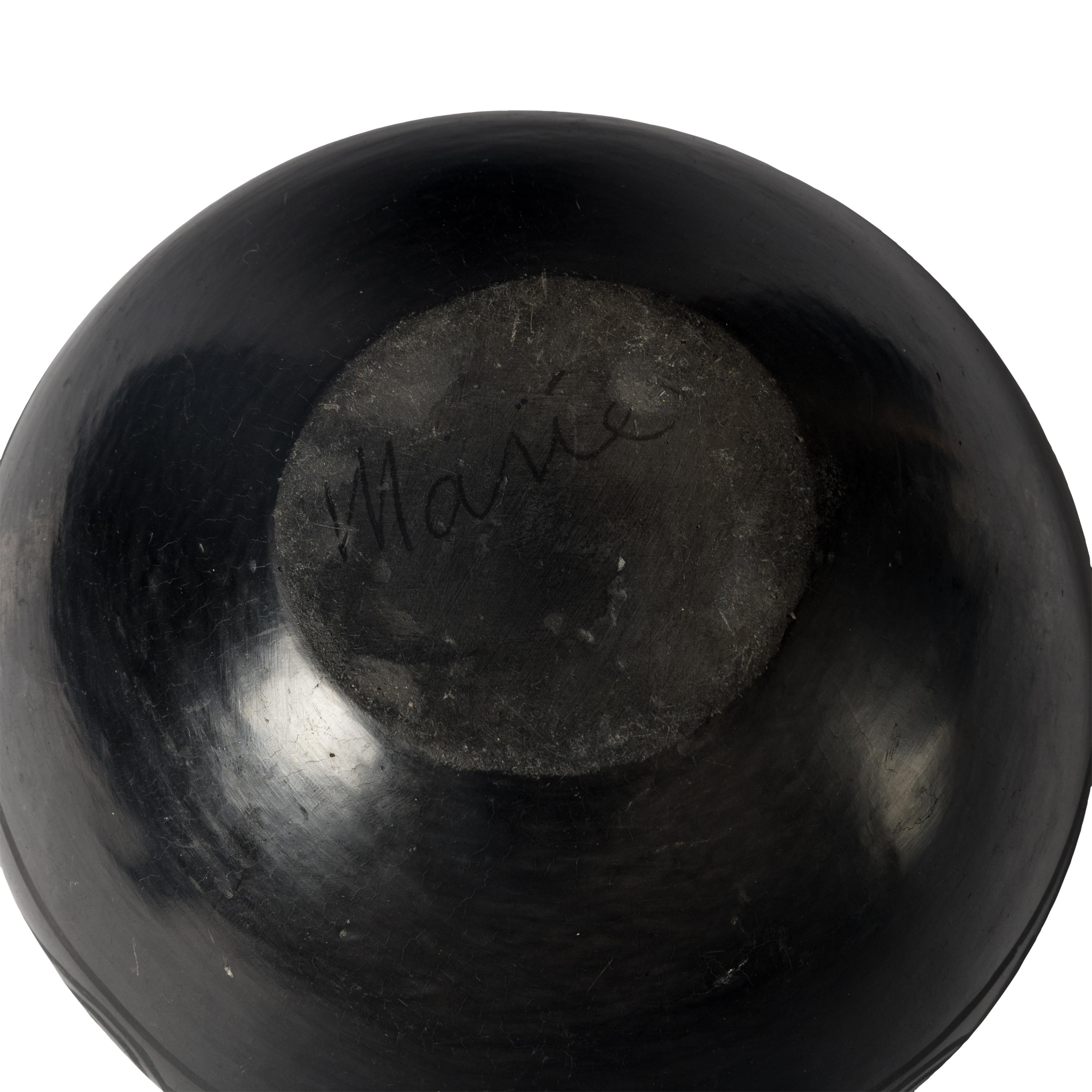 Maria Martinez (San Ildefonso, 1887-1980) — Blackware Pottery Bowl 1923-1925