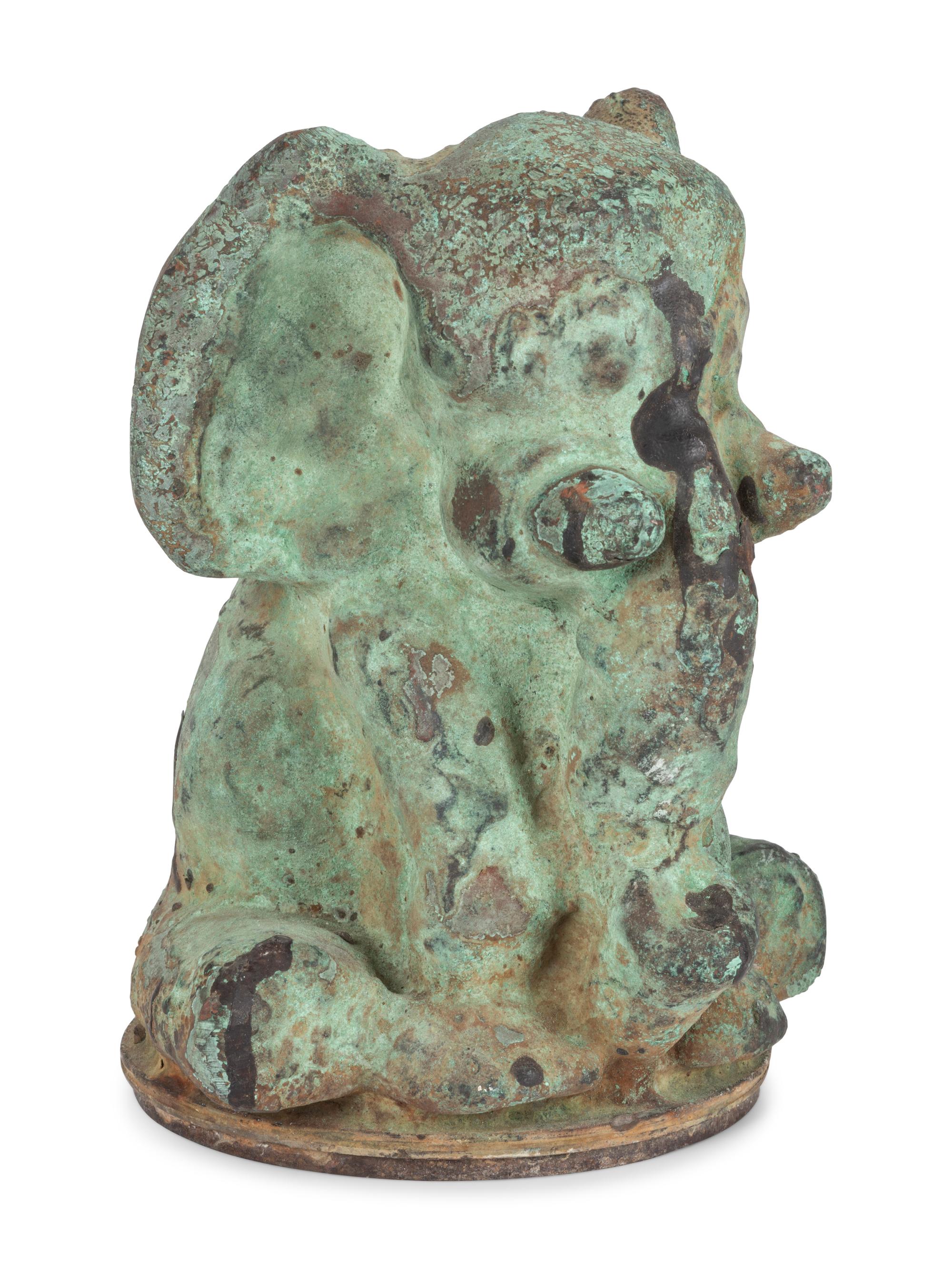 A Molded Copper Elephant-Form Toy Mold