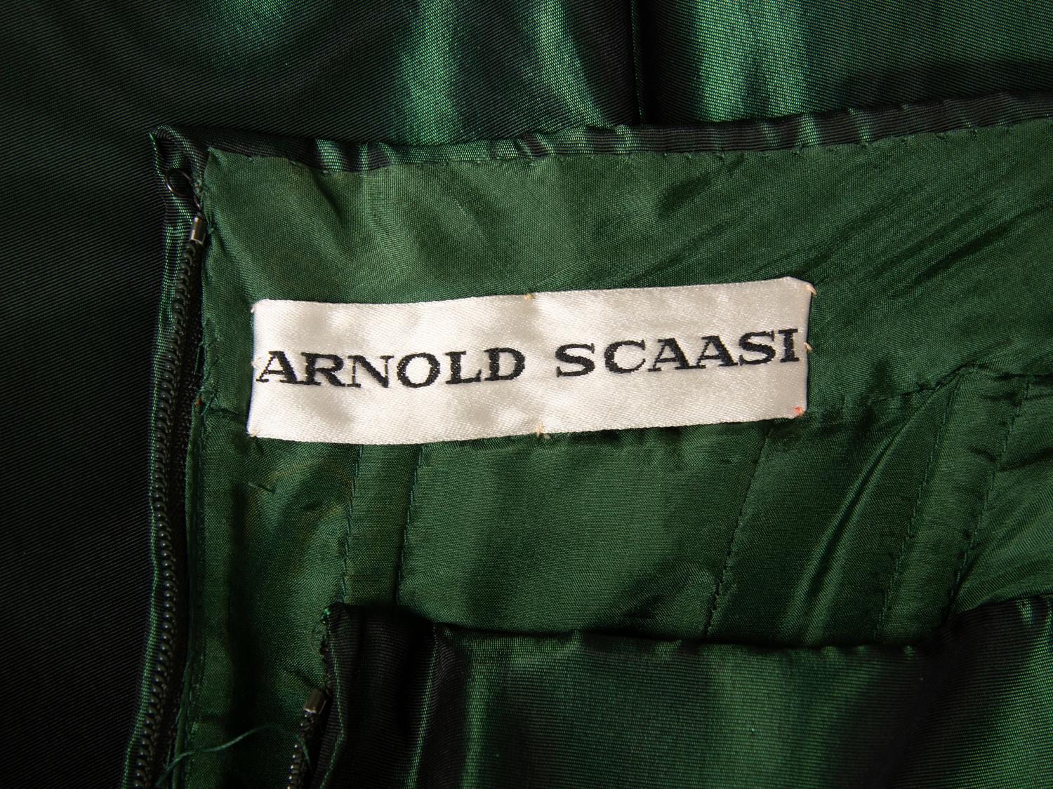 Arnold Scaasi; Custom Gown, Stole, and Matching Shoes
