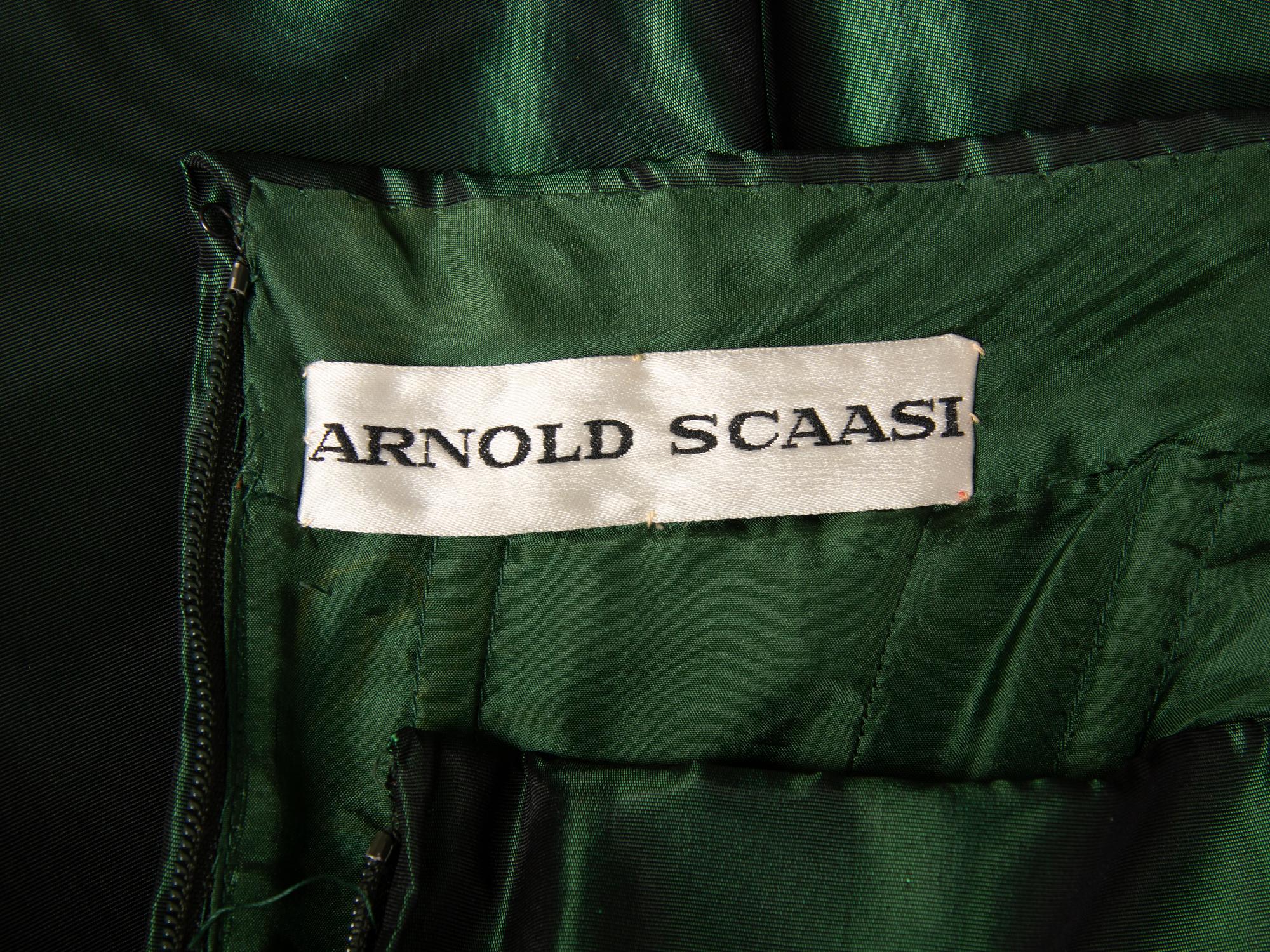 Arnold Scaasi; Custom Gown, Stole, and Matching Shoes