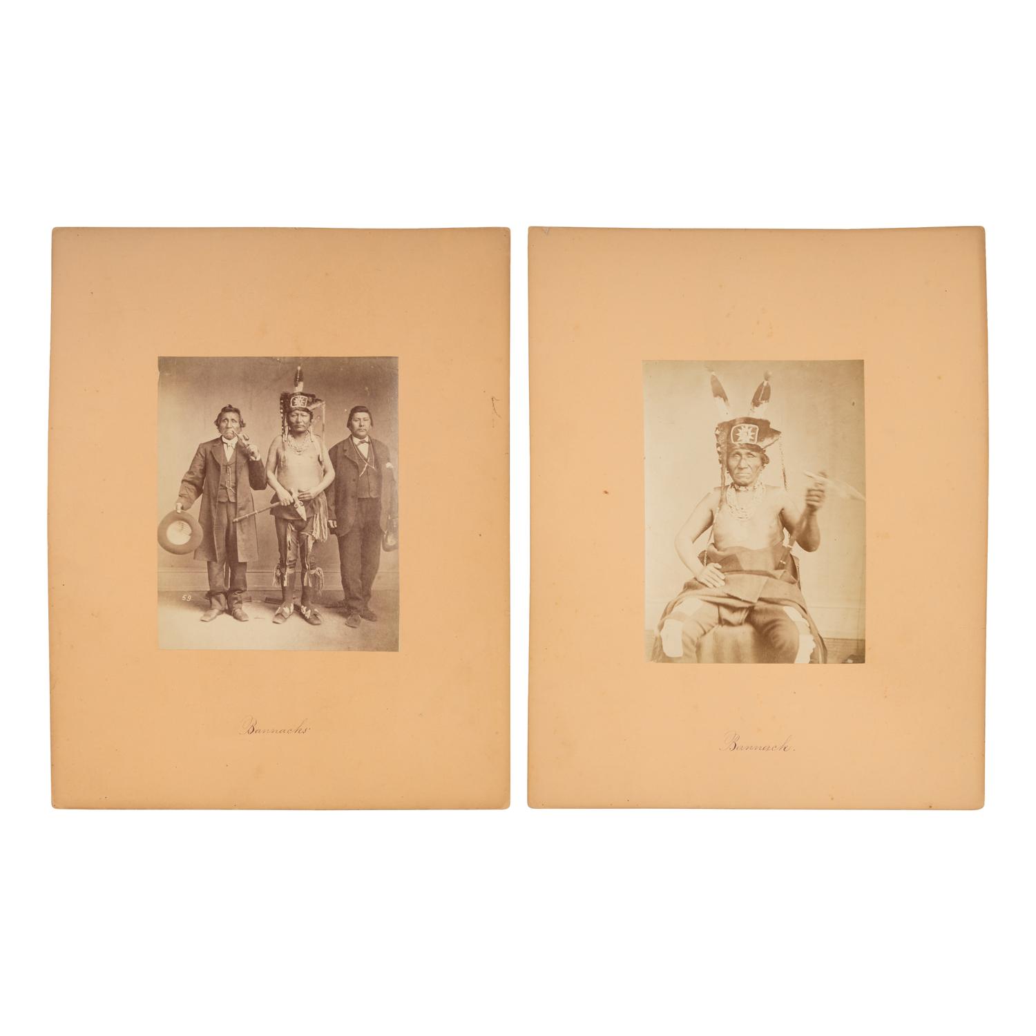 Studio Portraits of Otoe and Sioux Leaders in Washington, DC.