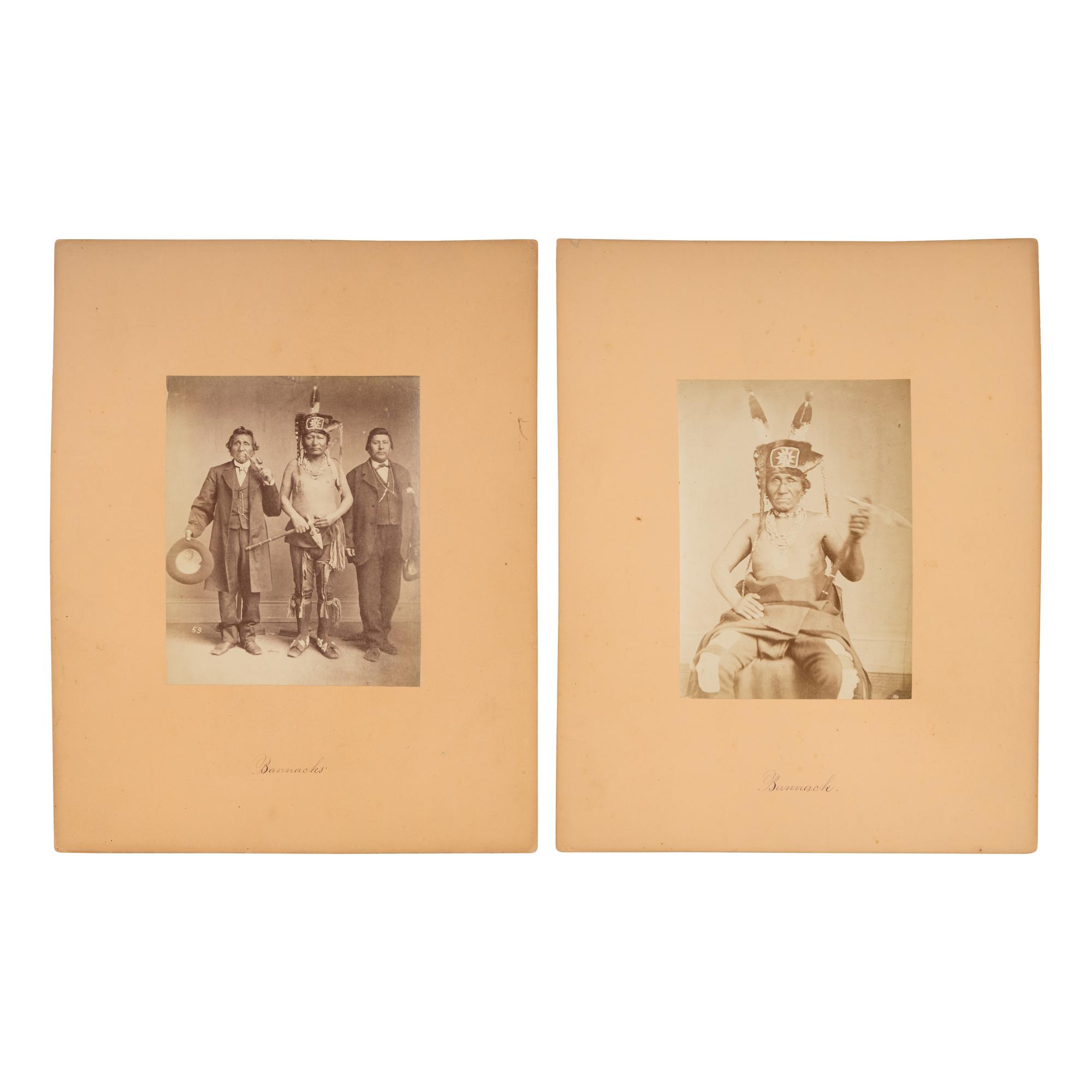 Studio Portraits of Otoe and Sioux Leaders in Washington, DC.